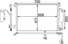 MAHLE Aftermarket AC 411 000P