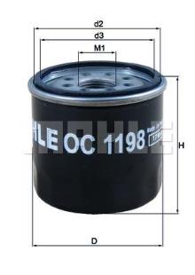 KNECHT FILTER OC 1198