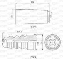 OPEN PARTS DCK5003.04