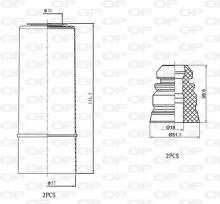 OPEN PARTS DCK5017.04