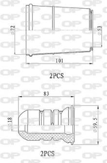 OPEN PARTS DCK5074.04
