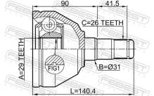 FEBEST 2711-XC90WDLH