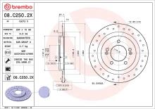 BREMBO 08.C250.2X