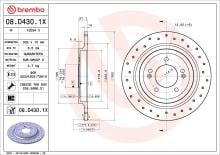 BREMBO 08.D430.1X