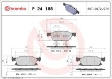 Plaquettes de Frein Avant Brembo P 24 188