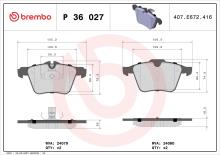 Brembo P 65 027 Pastillas de Frenos