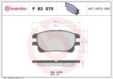 BREMBO P 83 070