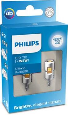 2 Ampoules LED T10 - 12 V - W5W - 6 500 K - Plafonnier - Boîte à