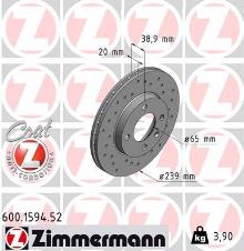 VW passat 2.0 12//00-03 05 288mm forés /& rainure sport disques de frein avant