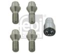 Boulon De Roue Febi Bilstein 27054 - Pour Alfa, Fiat, Peugeot, Etc. - Filetage Conique, Acier Chromé