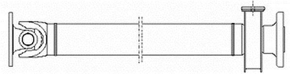 Arbre de transmission, entraînement essieux GKN ref. GKNP10020