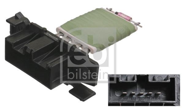 Résistance, pulseur d'air habitacle (Élément de commande, chauffage/ventilation) FEBI BILSTEIN ref. 100043