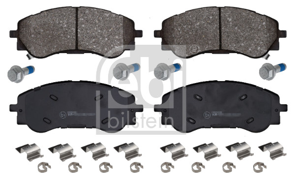 Jeu de 4 plaquettes de frein FEBI BILSTEIN 1000641