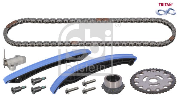 Jeu de distribution à chaînes (Kit chaîne de distribution) FEBI BILSTEIN ref. 1001153