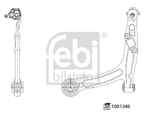 Triangle de suspension FEBI BILSTEIN 1001346