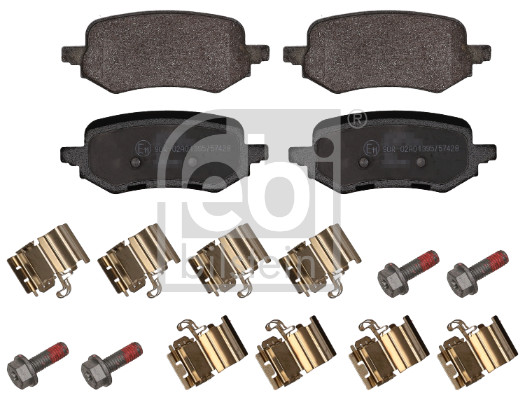 Jeu de 4 plaquettes de frein FEBI BILSTEIN 1002009
