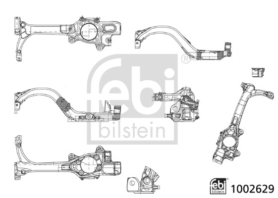 Fusée d'essieu, suspension de roue FEBI BILSTEIN 1002629
