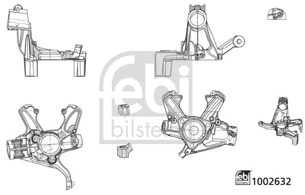 Fusée d'essieu, suspension de roue FEBI BILSTEIN 1002632