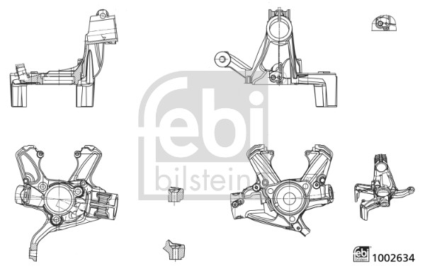 Fusée d'essieu, suspension de roue FEBI BILSTEIN 1002634