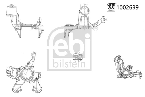 Fusée d'essieu, suspension de roue FEBI BILSTEIN 1002639