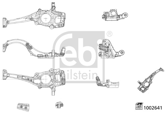 Fusée d'essieu, suspension de roue FEBI BILSTEIN 1002641