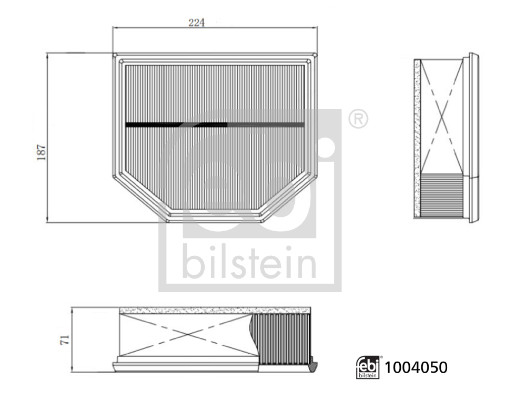 Filtre à air FEBI BILSTEIN 1004050