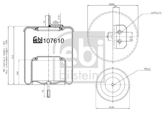 Butée hydraulique 626