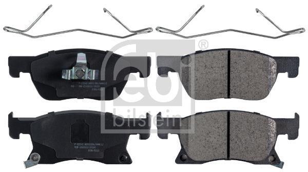 Jeu de 4 plaquettes de frein FEBI BILSTEIN ref. 116239