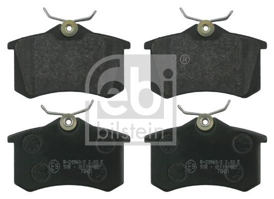 Jogo de 4 pastilhas de travão FEBI BILSTEIN ref. 16146