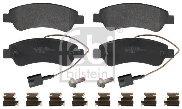 Jeu de 4 plaquettes de frein FEBI BILSTEIN ref. 16956