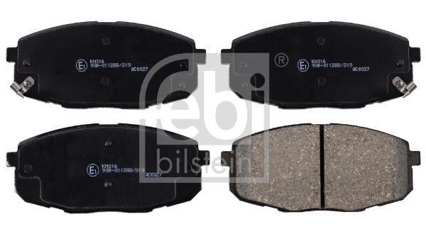 Jeu de 4 plaquettes de frein FEBI BILSTEIN ref. 170119