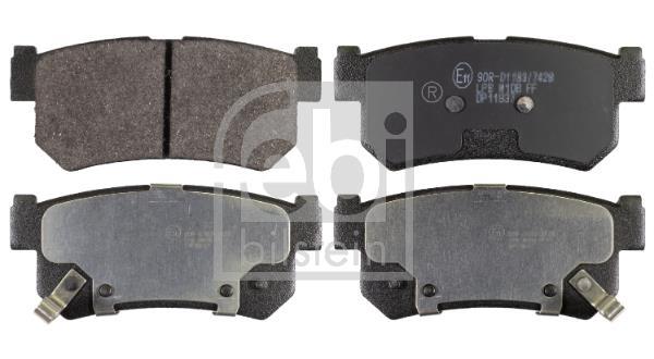 Jeu de 4 plaquettes de frein FEBI BILSTEIN 170638