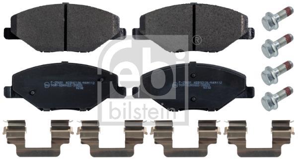 Jeu de 4 plaquettes de frein FEBI BILSTEIN ref. 171000