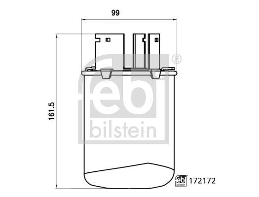 Filtre à carburant (Filtre à gasoil) FEBI BILSTEIN ref. 172172