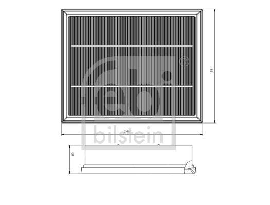 Filtre à air FEBI BILSTEIN ref. 172761