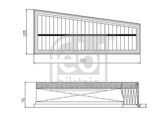 Filtre à air FEBI BILSTEIN ref. 172766