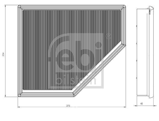 Filtre à air FEBI BILSTEIN ref. 173185