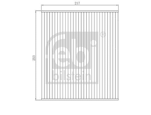 Filtre d'habitacle (Filtre à pollen) FEBI BILSTEIN ref. 173280
