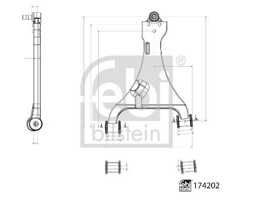 Triangle de suspension FEBI BILSTEIN ref. 174202