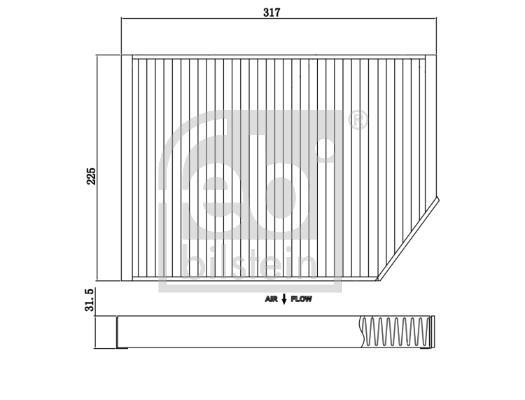 Filtro, aire habitáculo FEBI BILSTEIN ref. 174437