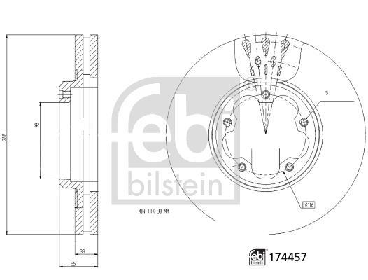 Discos de travão FEBI BILSTEIN ref. 174457