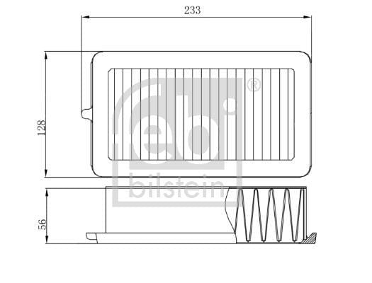 Filtre à air FEBI BILSTEIN ref. 174597