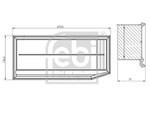 Filtre à air FEBI BILSTEIN ref. 174599