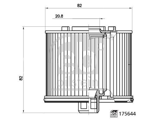 Filtre à carburant (Filtre à gasoil) FEBI BILSTEIN ref. 175644