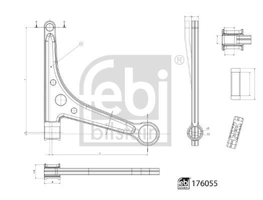 Triângulo, braço de suspensão FEBI BILSTEIN ref. 176055