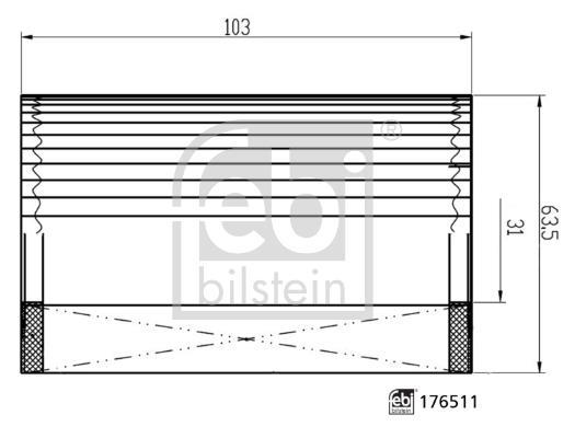 Filtre à huile FEBI BILSTEIN ref. 176511