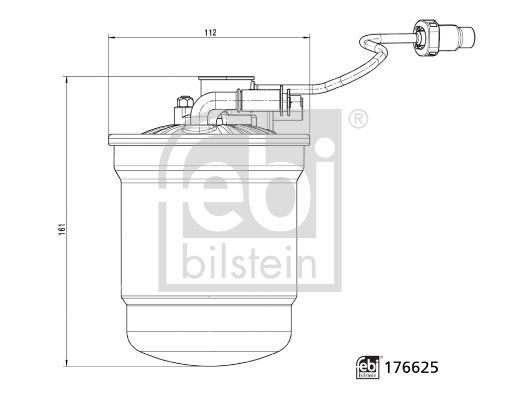 Filtro combustible FEBI BILSTEIN ref. 176625