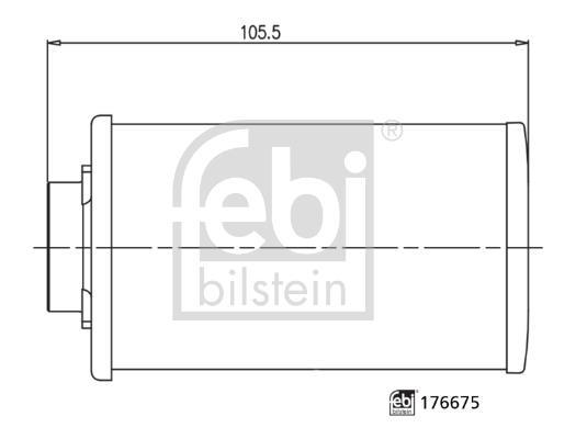 Filtro hidráulico, transmisión automática FEBI BILSTEIN 176675