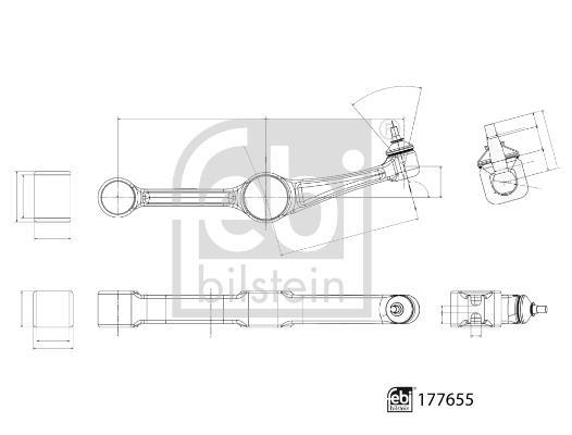 Triangle de suspension FEBI BILSTEIN 177655