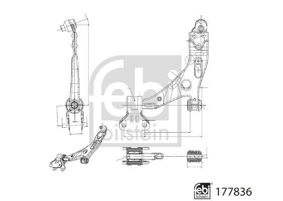 Triângulo, braço de suspensão FEBI BILSTEIN ref. 177836